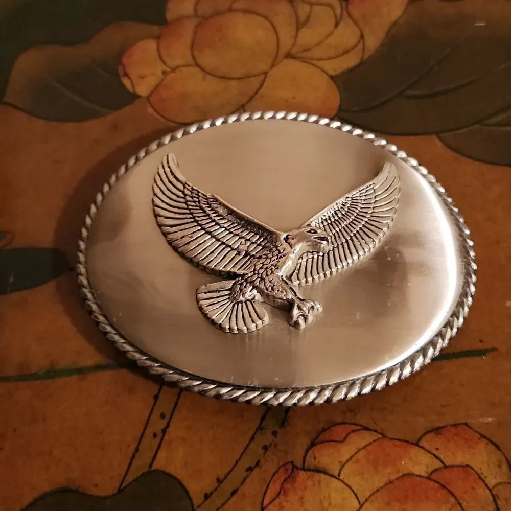 American Eagle Metal Belt Buckle Large